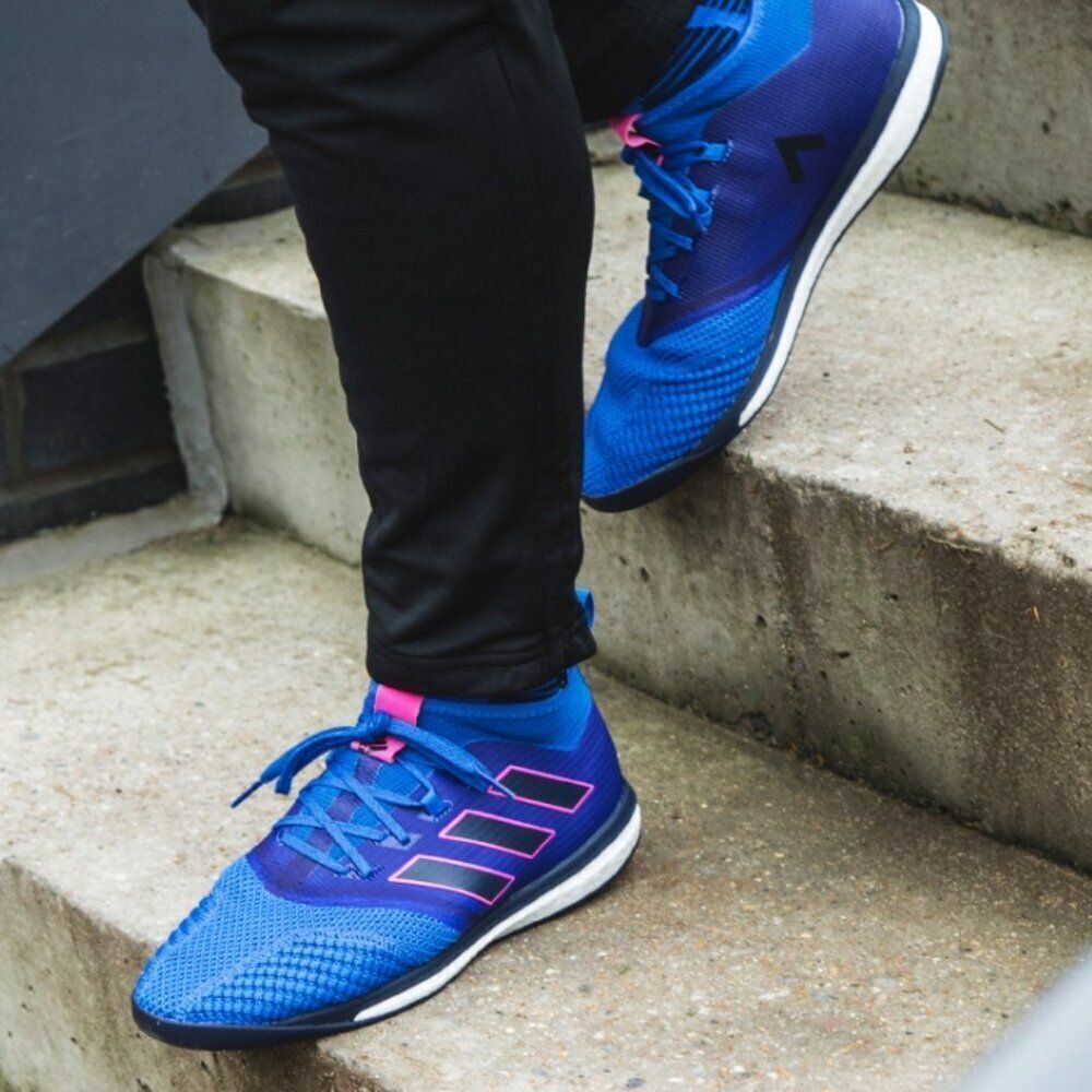 Like New! Adidas Ace Tango 17.1 TR 'Collegiate Navy Shock Pink' Shoes in Size 8